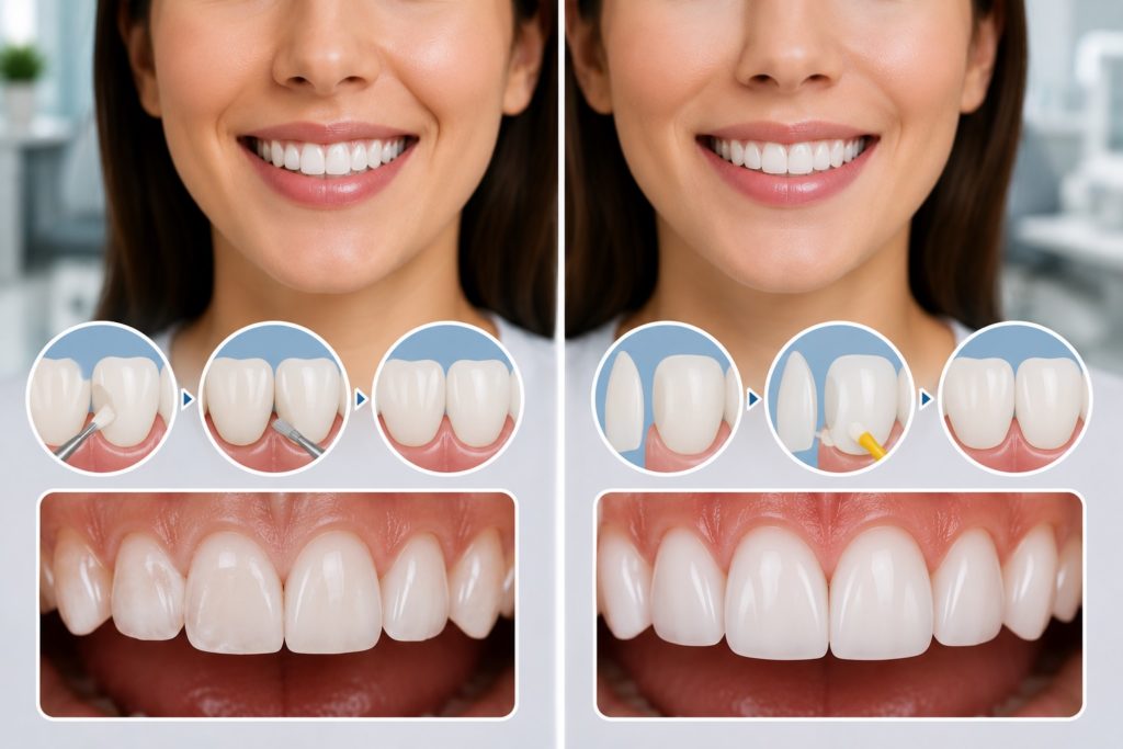 Compare composite and porcelain veneers to see which lasts longer, looks more natural and suits your smile, budget and treatment goals.